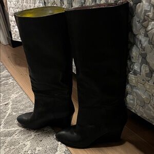 Banana Republic Black wedge Heeled Boots